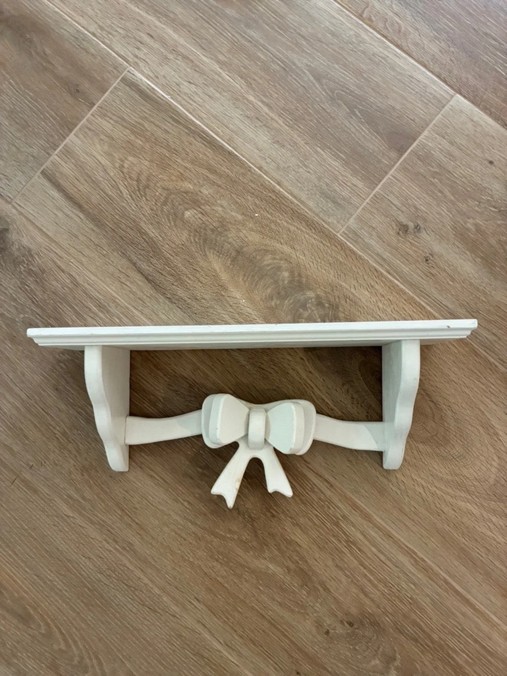 Vintage Wood Bow Shelf 18”x5”x7”